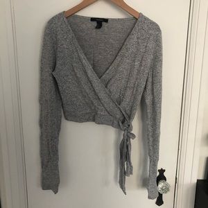 Ballet inspired faux wrap top